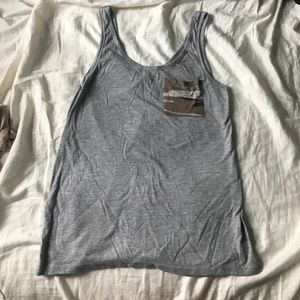 Grey Tank Top with Pocket